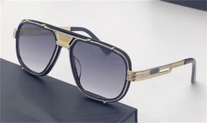 New popular men German design sunglasses 665 square retro punk sheet metal frame sunglasses fashion simple style