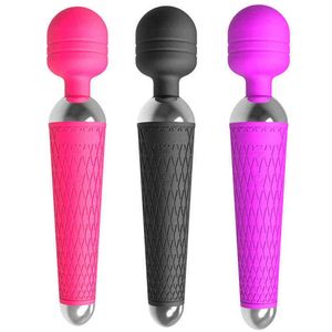 NXY Vibrators Levett Silicone Woman Vibrator 10 Vibrationslägen Kraftfullt Vibrerande Av Wand Vaginal Massager Sexleksaker För Kvinnor 0105