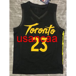 Tüm Nakış 23# VanVleet 2021 Sezon Siyah Altın Basketbol Forması Erkek Kadın Gençlik Yeleği Herhangi Bir Sayı Ekle XS-5XL 6XL YELECE