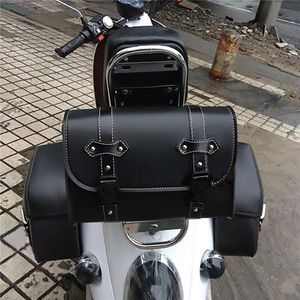 Мотоциклетная седельная сумка, боковой чемодан из искусственной кожи, седельная сумка, сумка для инструментов для езды на мотоцикле