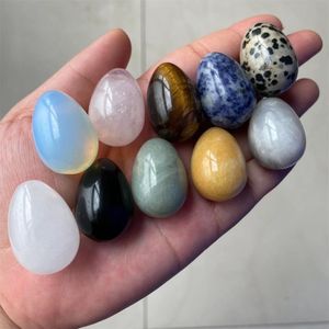 Party Favor Egg-Shape Crystals Gemstones Chakra Stone Healing Crystal Balancing for Collectors,Reiki Healers and Yoga Practioner XB1