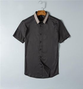 2021ラグジュアリーデザイナーファッショントレンドメンズシャツは長袖ビジネスカジュアルブランドスリミングM-3XL＃46