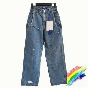 En Iyi Kot Kadınlar toptan satış-2020FWSS Kot Erkek Kadın En İyi Kaliteli Denim Pantolon Delik Hasar Yıkanmış Kovboy Düğmesi Slim Fit Jean