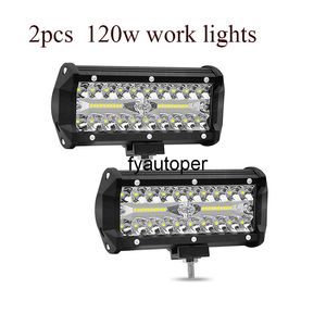 Samochód LED Reflektor Lights Lights 120W Light Bars Auto Pomocnicze Lampa Driving Praca Offroad Łódka SUV ATV Head Reflektory