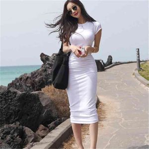 Summer Girls Dress Women Cotton Linen Casual Short Sleeve es Female Vintage Solid Boho Robe Femme Vestido 210423