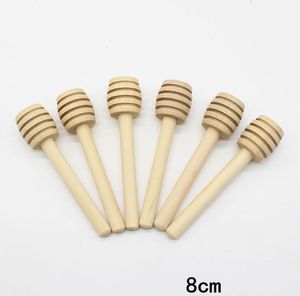 3000pcs Honey Stir Bar Mixing Handle Jar Spoon Practical 1Pc Wood Dipper Long Sticks Supplies Honeys Kitchen Tools Mini Wooden Stick SN4399