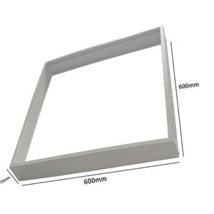 Lampa täcker nyanser 70mm LED Bakgrundsbelyst panel Ljus yta Monteringsram med skruv Tak Partihandel Aluminium Legering Adapter