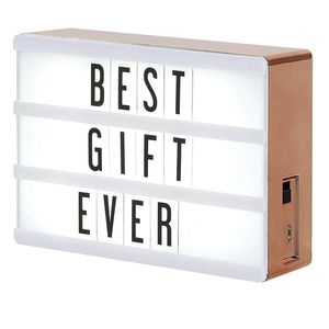 Itens de novidade Mini Lightbox Magnética com letras Números Símbolos LED sinal mutável USB powered for indoor ao ar livre BV789