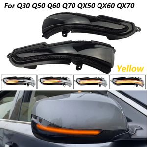 2 sztuk dla Infiniti Q30 Q50 Q60 Q70 QX50 QX60 QX70 Nissan Skyline LED Mruger Dynamic Dynamic Turn Signal Light Luster Repeater