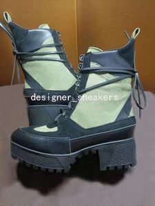 2021 Luxury Laureate Platform Desert Boot Womens Ankel Boots Tryckmärken Designer Casual Vinterskor för Kvinnor