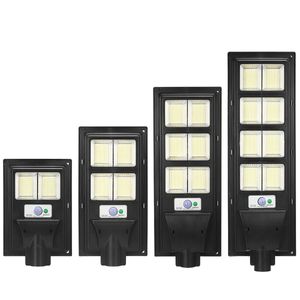 208/416 / 624 / 832LED Solar Powered Wall Street Light PIR Motion Sensor Lâmpada Dimmable + Controle Remoto - 832led