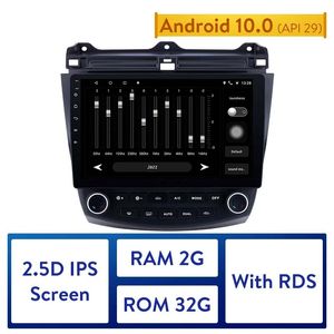 10.1 inç 2Din Android Player Dokunmatik Ekran Araba DVD FM Radyo GPS Navigasyon 2003-2007 Honda Accord 7 için Bluetooth ile