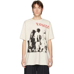 メンズTシャツRAF 20SSシモンズ緩い大型Tシャツ夏のファッションの背の高いカバー肉綿の半袖