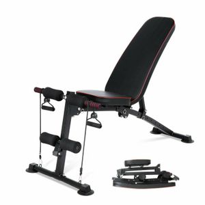 Gym Justerbar Vikt Bänk Vikbar Inkle Avvisa Full Body Workout Chair