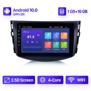 Android 10,0 2 + 32g Bil DVD-spelare Stereo Radio GPS-navigering för TOYOTA RAV4 2007-2011 Multimedia Video 2din