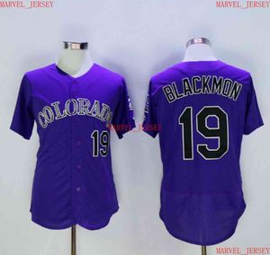 Män kvinnor ungdom Charlie blackmon baseball tröjor syade anpassa valfritt namn nummer jersey xs-5xl