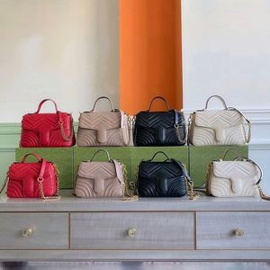 Oryginalne Skórzane Torby Messenger Projektant Torebki Dla Kobiet Sacoche Duża Torba Na Ramię Wołowina Łańcuch Klapa Lady Satchel Wave Torebka Crossbody Serce Tote