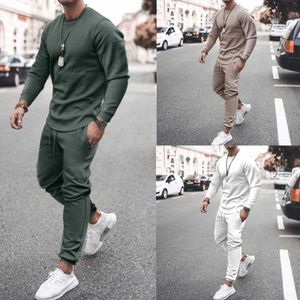 2021 New Men's Suits Gym Tights Training Clothes Workout Jogging Sports Set Running Rashguard Tracksuit For Men Sweat suit X0909