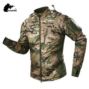 Camo Men's Tactical Jacket Coat Winter Ultralight Military Germany UFPRO Fleece Combat Jacket Men Clothing Outwear AF109 X0710