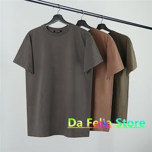 Casual Daily T-shirt Heavy Fabric Men Women 1:1 High Quality Cotton Top Tees Inside Tag Calabasas