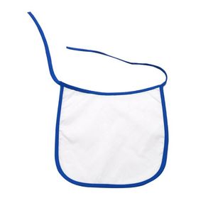 10st 24.5 * 24cm Sublimering Blank Baby Bibs DIY Thermal Transfer Burp Cloths Vattentät Bib Frenulum