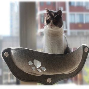 Gato Sunny Janela Hammock Camas com Sucção forte Pet Lounger Hammocks Cats Casa Prateleira Confortável Bed Ferret 211111