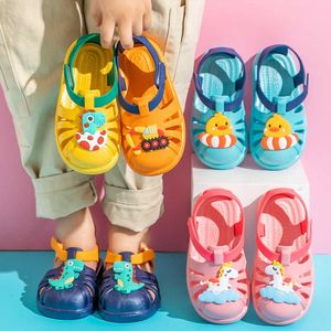 Simpatico cartone animato Estate Bambini Ragazze Ragazzi Sandali Suola morbida EVA Leggerezza Spiaggia all'aperto Bambino Sandali per bambini Scarpe per bambini 210713