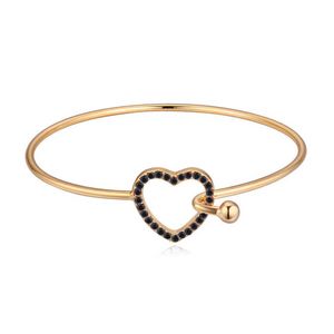 Trendy Jewelry 2021 Hochwertiger Damen-Armreif mit österreichischem Kristall für Mädchen, neue Herz-Armreifen, bestes Valentinstagsgeschenk Q0717