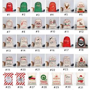 31 STYLES Christmas Gift Bags Decorations Christmas Bag Drawstring BagWith Reindeers Santas Claus Sacks BagsFor kid Bag4649