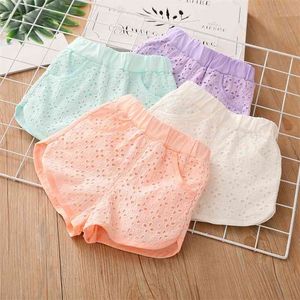 Summer Children'S Clothing 2 3 4 5 6 7 8 9 10 Years Old Children Cute Sweet Princess Candy Color Baby Kids Baby Girl Shorts 210701