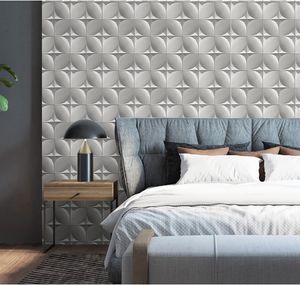 3D white and black waterproof wallpaper panel like pvc vinyl wall paper washable TV background decoration