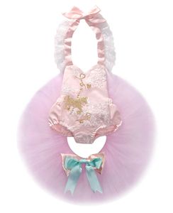 Yeni Moda Yaz Yenidoğan Bebek Kız Dantel Halter Romper Tutu Elbise 2 Adet Düğün Doğum Günü Partisi Pageant Çocuk Kıyafetler Set 0-24M Q0716