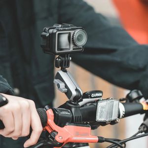 PTTECH Action Camera HandleBar Mount Cykelmotorcykelfäste för INSTA360 One X2 / One R / OSMO Action / G0PRO Tillbehör