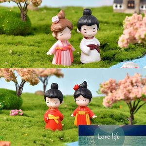 ミニチュア古代のカップル像工芸品Fairyland Garden Bonsaiの結婚式の装飾ギフトマイクロ風景装飾品工場価格専門家設計品質最新