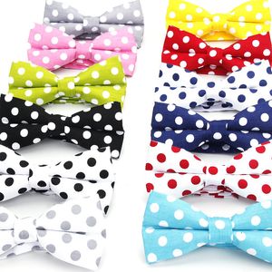 Brand Men's Fashion 100% Cotton Classic Polka Dot Bowtie for Man Wedding Business Colorful Bow Ties Corabatas Butterfly