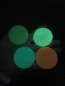 Ceiling party Ball Luminescent Stress Relief Sticky Balls Stick to the Wall and Fall off Slowly Squishy Glow Toys for Kids Adults Partys Gift