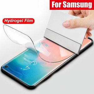Full Coverage Curved 3D Cover Screen Protector Hydrogel Soft Film For Samsung S8 S9 Plus S10 S10e S20 S21 Note 8 9 10 20 (Not tempered Glass)