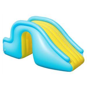 Wholesale pool waterslide resale online - Pool Accessories Inflatable Waterslide Wider Steps Joyful Swimming Supplies Kids Water Play Recreation Facility