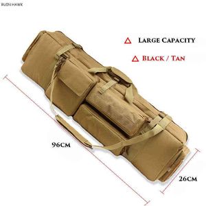 M249 Tactical Rifle Bag Holster Militärutrustning Jakt Airsoft Shooting Rifle Bag Stor lastning av pistolväska W220225