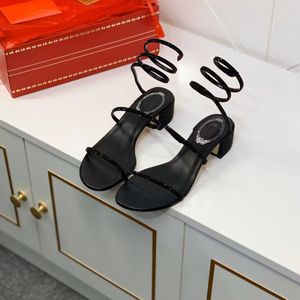 2021 luxury designer Women crystal belt Sandals low heels Foam Runner slides fashion wedge leather high-heeled shoes Sliders sexy slippers with box size 35-40 S030