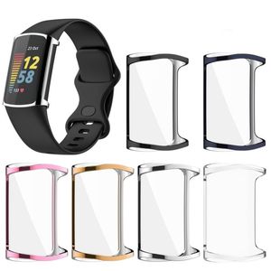 Para Fitbit Charge Caso TPU Silicone Protetora Case Cover Cover Shell para Fitbit Charge5 Acessórios de banda de relógio inteligente