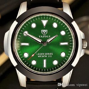 Мужские светящиеся водонепроницаемые кварцевые часы женщины дайвинг спортивные часы кожаный ремешок синий зеленый циферблат Reloj Hombre Orologio Relogio NK запястье