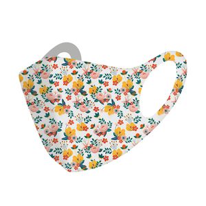 Neue Eisseide-Baumwoll-Warmluftschicht-Strickmaske 3D-Druck waschbare florale dünne Masken