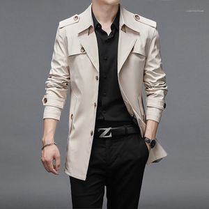 Spring Windbreaker Plus Buttons Quality Size 4XL Thoshine Autumn Coats Fashion Male Outerwear Jackets Men Brand Superior Trench Men's Hoodie