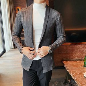 Spring Men Knit Cardigan Jackets Solid Color Brand Cardigan Cotton Casual Buttoned Cardigan Men's Sweater clothing 210527