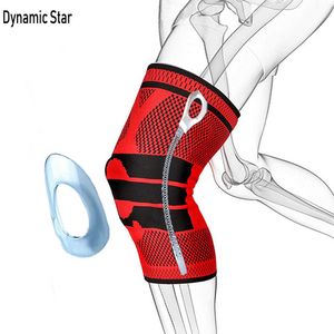 春のシリコーンのスポーツの膝のパッドPatella Meniscus Protectorの弾性的な圧縮の膝のadadsバスケットボールバレーボール膝ブレースサポートQ0913