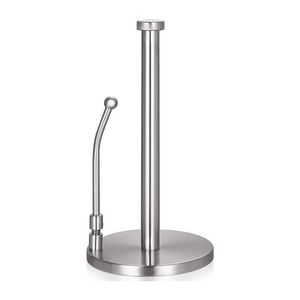 Toilet Paper Holders Towel Holder, Stainless Steel Standing Organizer Roll Dispenser For Kitchen Countertop Dining Table