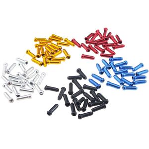 20/50 st BRAKE Wire END Cap Bike Aluminium Alloy Shifter Cable End Protection Cover Cykel Crimps Slitstarkt högkvalitativa 6 färger 608 x2