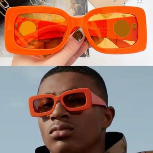 2022SS Herren- und Damen-Sonnenbrille 4081 neueste Mode Catwalk-Platte Vollrahmenbrille orangefarbener Rahmen Designer UV-Schutz Reiseurlaub Partyclub mit Box