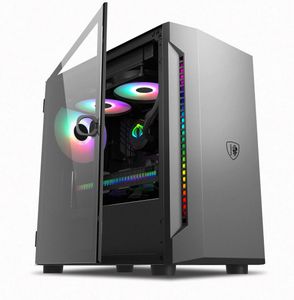 Sahara Retrograde 301 Desktop Compute Case Gaming Small Side Penetration Game Water-Cooled Support M-ATX/ITX Motherboard - Black